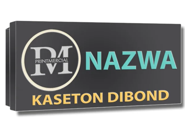 Kaseton reklamowy SLIM w kolorze antracytowym, elegancki efekt na fasadzie