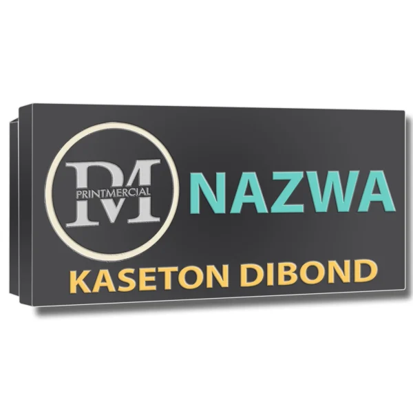Kaseton reklamowy SLIM w kolorze antracytowym, elegancki efekt na fasadzie