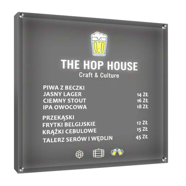 Szyld podświetlany Plexi - obrazek 6