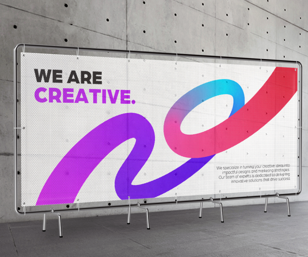 Baner siatka Mesh - Druk UV